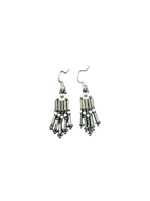 Small Bugle Bead Earrings