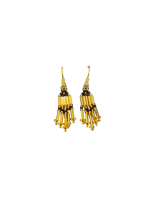 Small Bugle Bead Earrings