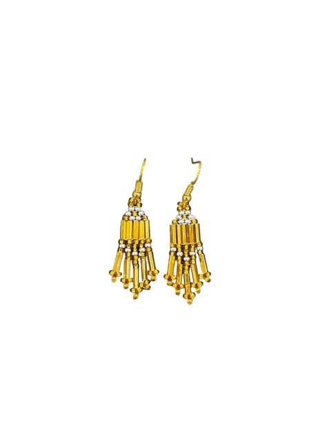 Small Bugle Bead Earrings