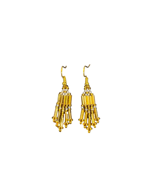 Small Bugle Bead Earrings