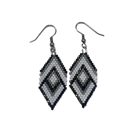 Tiered Delica Earrings  - Sharon Iserhoff, Waskaganish