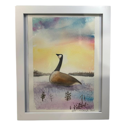 Cedar Decoy 9.25"X11.5" - Watercolor on Paper