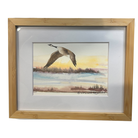 Lone Goose 10"X12" - Watercolor on Paper